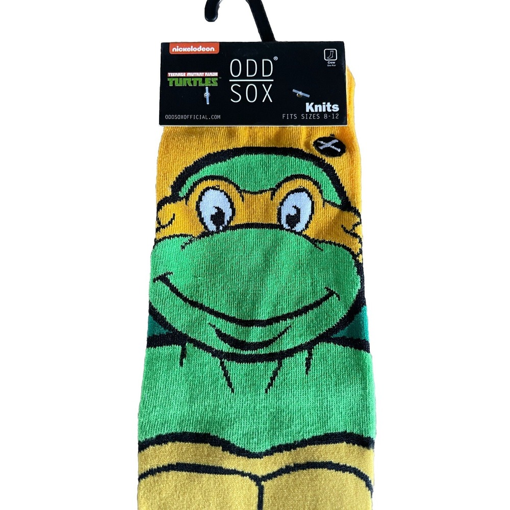 Nickelodeon TMNT Teenage Mutant Ninja Turtles Michelangelo Cartoon Women's Socks
